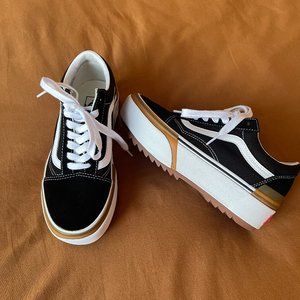 Old Skool Stacked Vans - Black